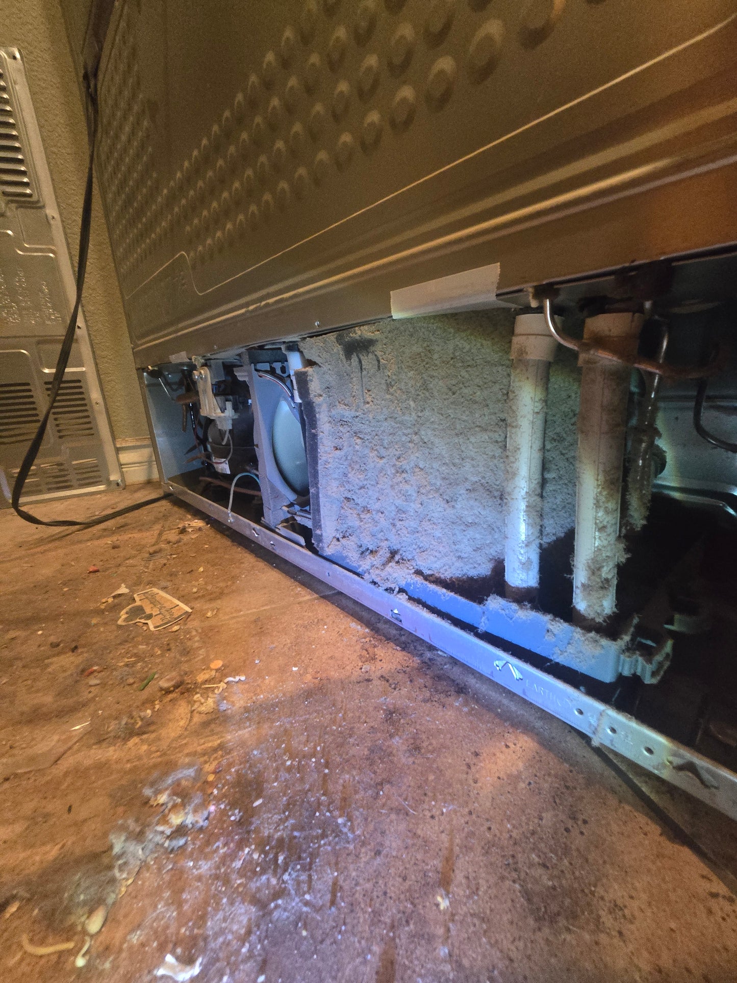Condenser coil cleaning completed.